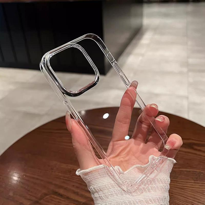 

Подходит для iPhone 15 Полностью Жесткий 12 Высокопрозрачный ПК Чехол для телефона Apple 16Pro Прозрачный 14 Большое отверстие 11/13 Защитный чехол iPhone 16 Pro