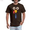 HOT Thanksgiving Turkey Costume Face Mens T Shirt Vintage Washed Versatile Streetwear Homme Soft Stylish Slightly Unisex