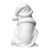 Creative Christmas Gift 3D Printed Wolf Figurine, Cute Animal Statue with Santa Figurine Hat And Scarf for Tabletop, Mantel Shelf Home Office