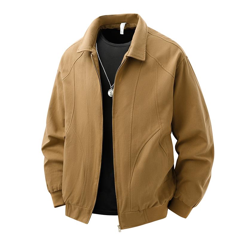 Pure Cotton Skin-friendly Breathable Jacket Casual Top Loose Coat Lapel Jacket For Men