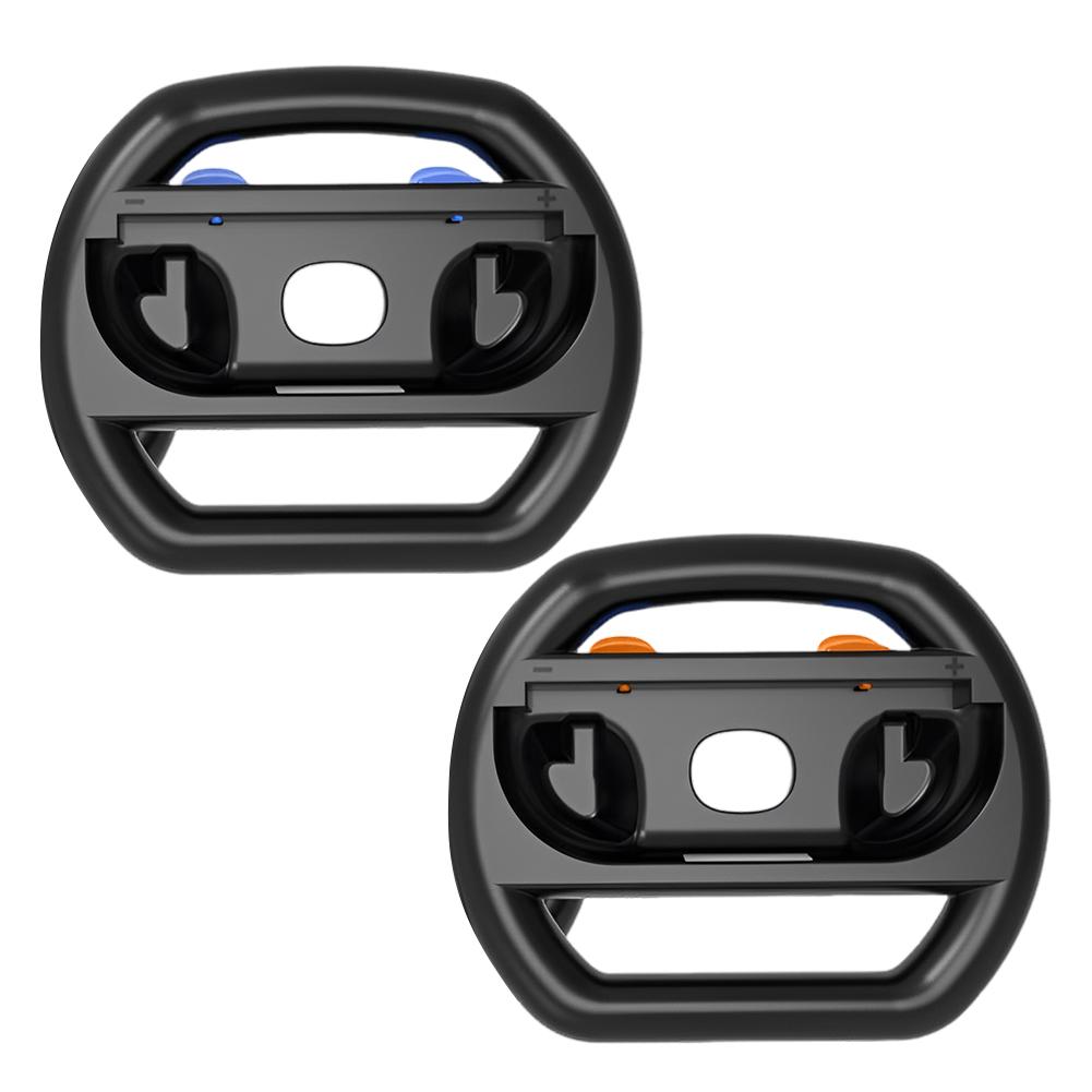 

2pcs/Set Racing Steering Wheels for Switch 2 Left Right Game Steering Wheel Plastic for Nintendo for Switch 2 Gaming Accessories чёрный