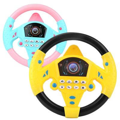 Simulador de volante de copiloto, simulação de carro montado, rotação de 360 graus, simulação de direção, brinquedo de voz de celebridade da internet