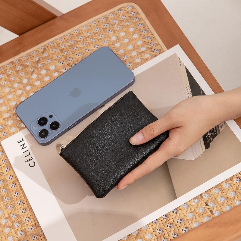 Fashion Women Wallet Zipper Card Purse Key Storage Bag Short Wallet Female Soft Leather Coin Purse Holder Slim Small Money Bag