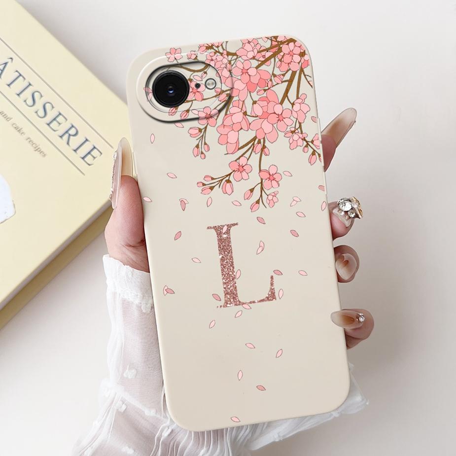 For Apple iPhone 16E 5G Case 2025 New A-Z Crown Letters Cover Soft TPU Len Protective Phone Case For iPhone SE 4 iPhone16e Shell