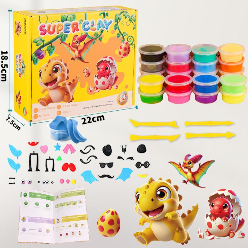 24/36/45 Color Air-dried Clay Set Easy To Shape and Reuse for Making Various Handicrafts and Models