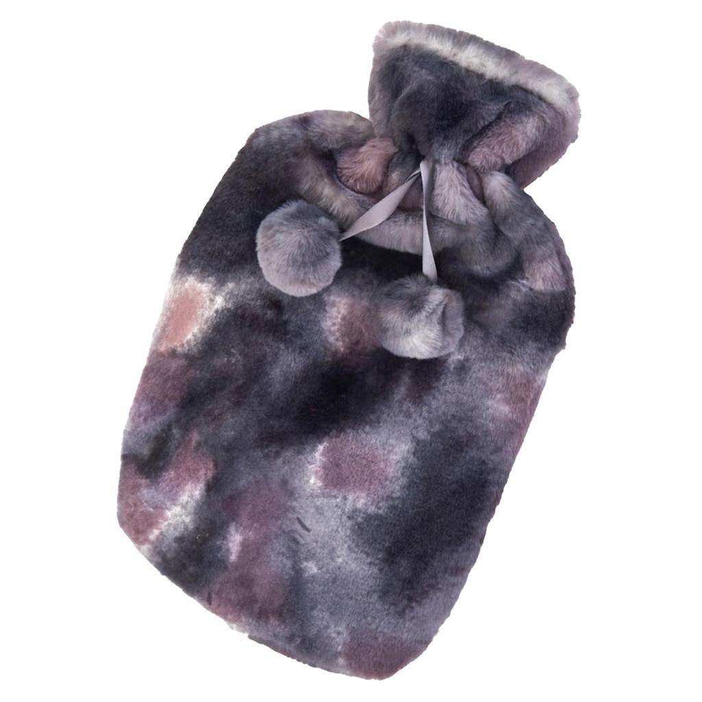 K Collection Two Tone Pom Pom 2L Hot Water Bottle And Cover (Pack of 2)