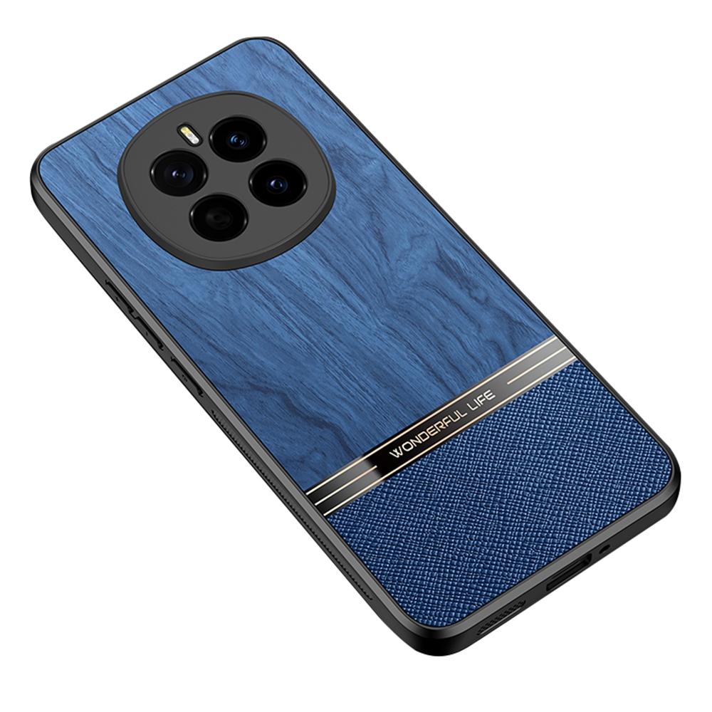 

For Honor Magic7 5G Case Wood Texture Leather Coated TPU Phone Protective Cover A