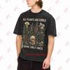 All Plants Are Edible Some Only Once Dark Botanical Gothic Vintage Washed Tee Pure Cotton T-Shirt