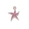 10Pcs Gold Plated Crystal Shell Starfish Charm Pendant For Jewelry Making Bracelet Necklace Diy Accessories Craft Findings