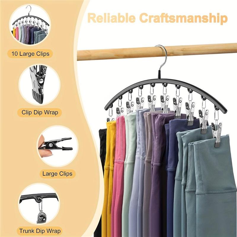 Stainless Steel Hanger Drying Socks Hanger With Clips Household Hanging Clothes Balcony Windproof Rack With Clamp Household Space Saving