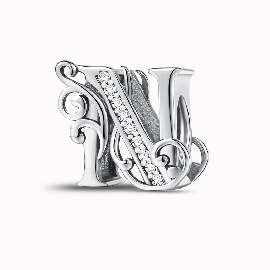 Kupfer Englische Buchstaben Anhänger Perlen Passen Original Pan DIY Armbänder Machen Geschenk Von Hoher Qualität Feiner Schmuck