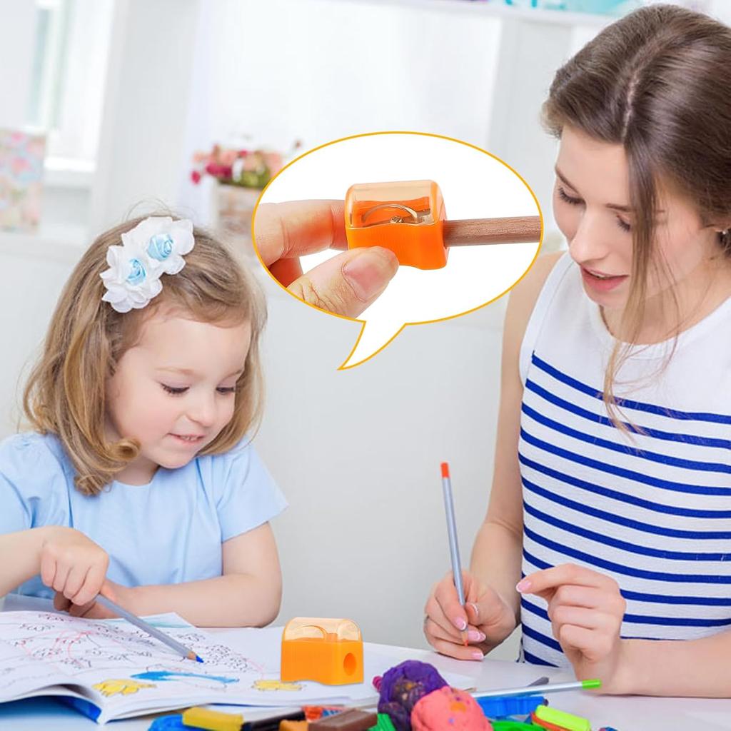 Adorox 72 Count - Plastic Handheld Pencil Sharpener for Classroom, School, Office, Kids’ Party Favors & Art Supplies