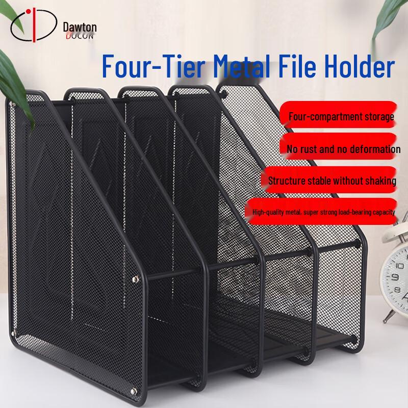 DOCON A4 4-Tier Metal Mesh Desktop File Organizer