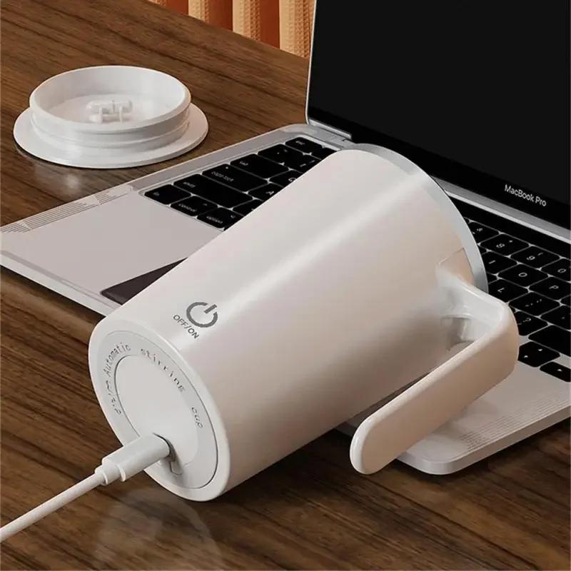 Automatic Stirring Cup Mug Rechargeable Portable Coffee Electric Stirring Stainless Steel Rotating Magnetic Home Drinking Tools