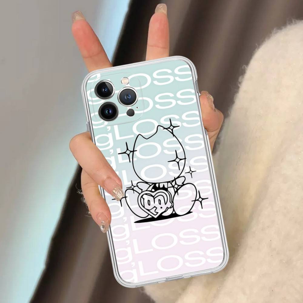 Custodia Bladee 333 Drain Gang IceDancer Eversince in TPU Silicone per IPhone 11 12 13 14 15 16 17 Pro Max Antiurto Cover Posteriore Trasparente