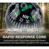 6 Pcs Durable 28mm Ball Keychain Compass Compact Black Liquid Filled Compass Liquid Filled Ball Keychain Hiking Gear