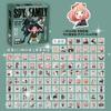 100 Pcs Spy×Family Sticker Box Set Of Cartoon Anime Doujinshi Aya-Related Accessories For Notebook, Diy Decoration Stickers