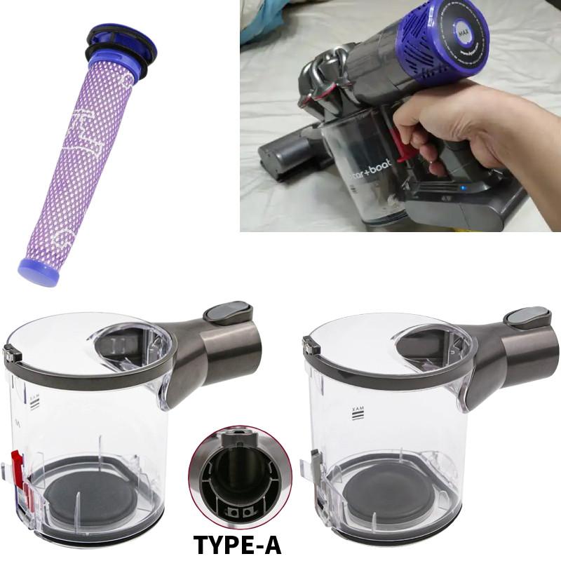 For V6 Dyson Typea Vacuum Cleaner Dust Container Trash Can Filter Tool Element