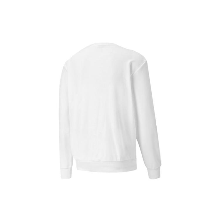 PUMA Sweatshirts Men's White Crew Neck Moderate Regular 585272-02