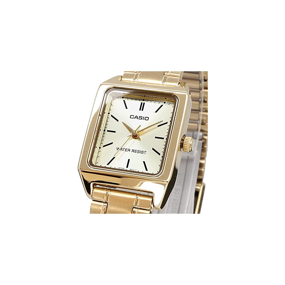 Casio Quartz Women's Wristwatch LTP-V007G-9E Champagne Gold Elegant Design