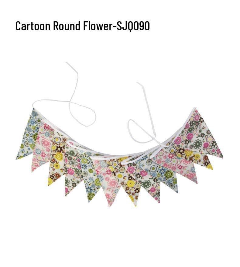 Large Cotton Triangle Flags for Parties and Outdoor Events