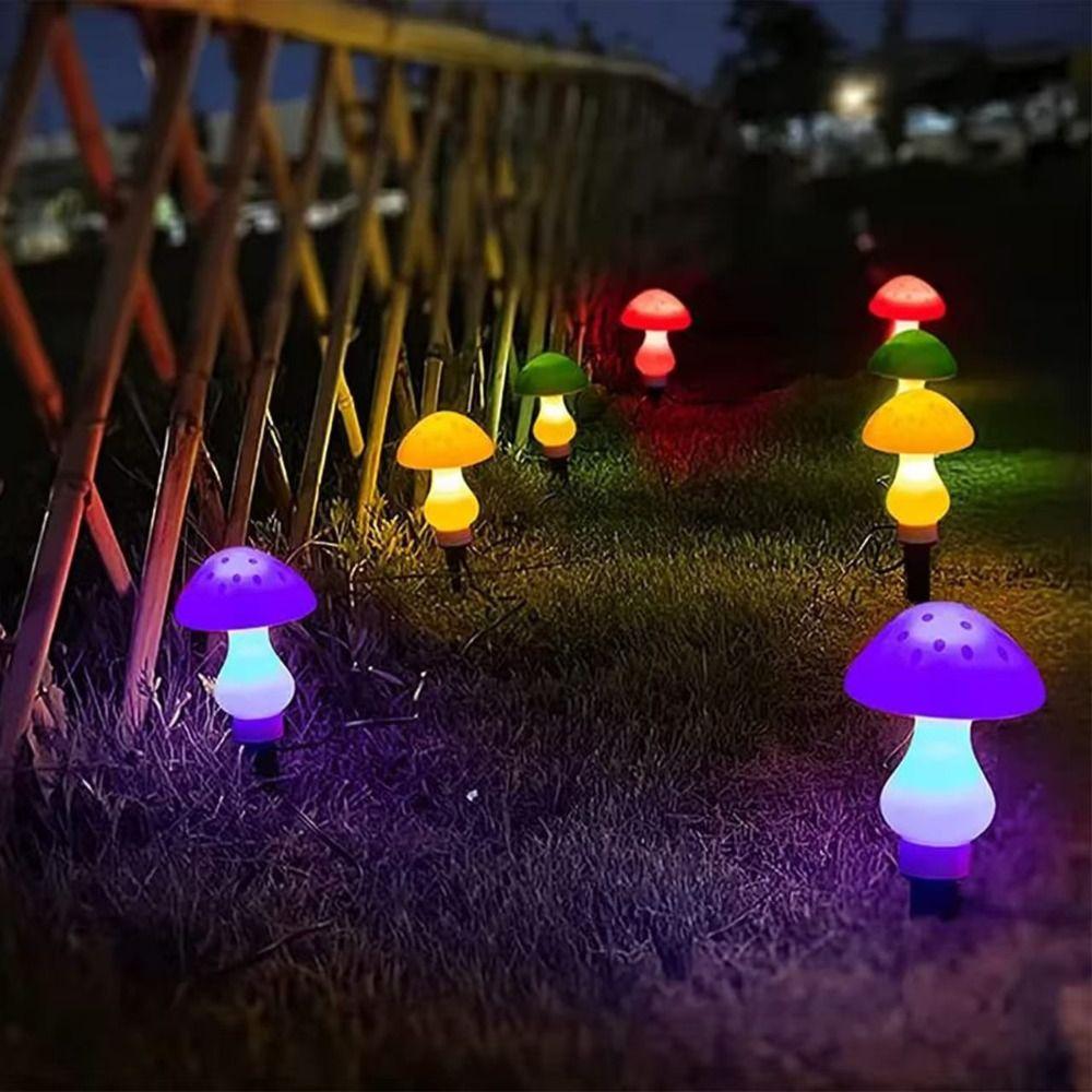 Waterproof Solar Mushroom Light 8 Head LED Solar Mushroom Light Sunlight Fairy Light Easter