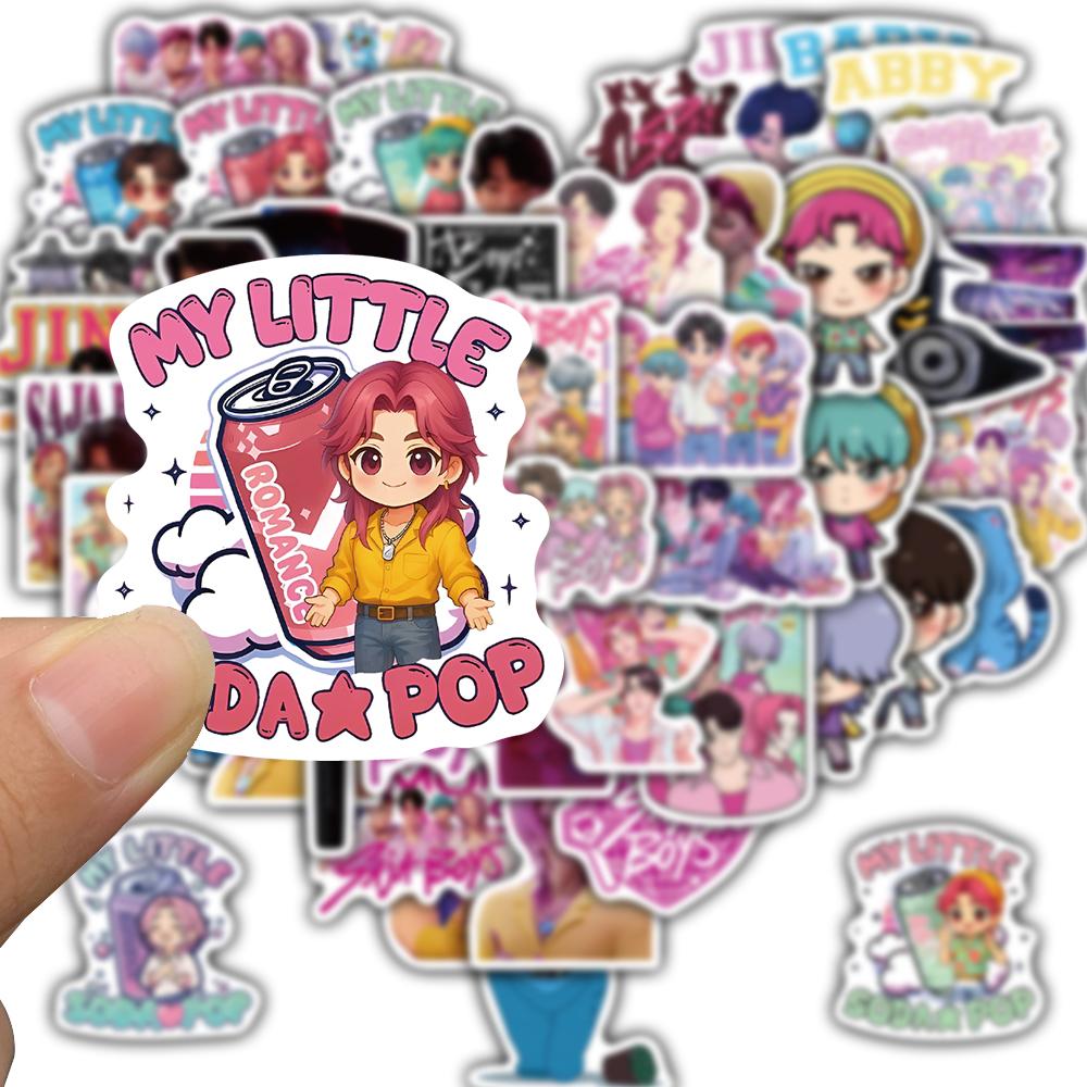 50/100PCS Saja Stickers Harajuku Aesthetic Scrapbooking Bicycle Stationary Luggage Stationary Art Picture Coffee Stickers