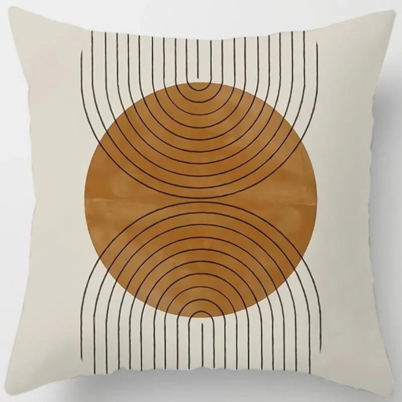Home Decor Modern Abstract Geometric Pattern Pillow Covers Pattern Cushion Cover Suitable For Sofa Bedroom Car Pillow Cover