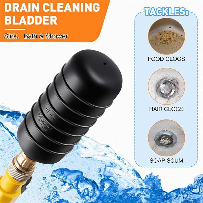 Drain Bladder,Drain Cleaning Bladder ,Rubber Drain Bladder Unclogger For Bathroom Sinks, Showers, Swimming Pool Drains