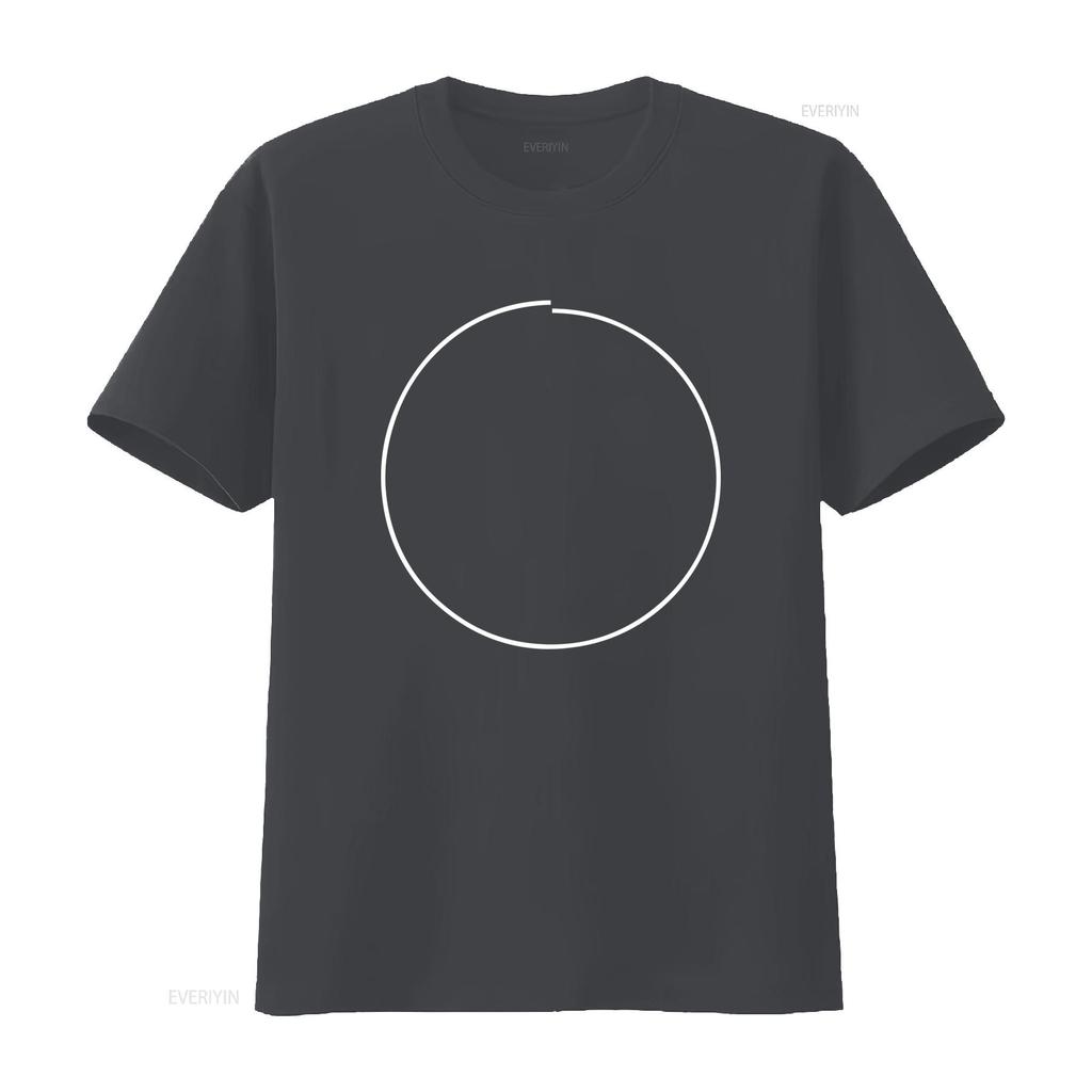 IMPerfect Black T Shirt with Unique Circle Print Stylish for Friends vintage Washed streetwear graphic Breathable