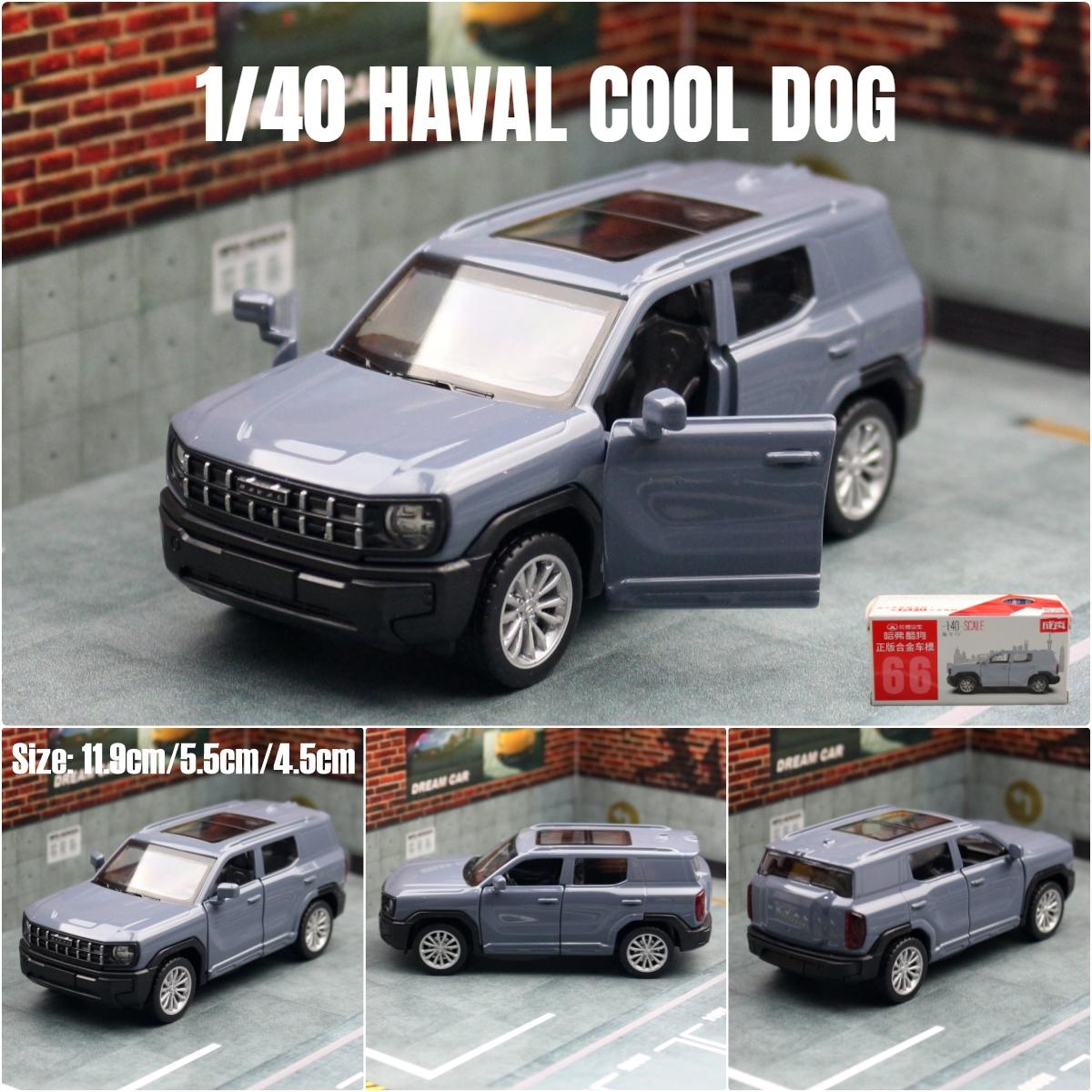 1/40 Haval Cool Dog Hybrid SUV Sport Spielzeugauto für Kinder Cca Diecast Metall Miniaturmodell Pull Back Sammlung Geschenk Jungen black