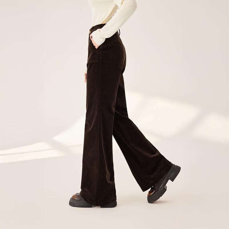 Women's Vintage High-Waist Corduroy Wide-Leg Pants