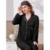 Pajamas women's spring and autumn 1011 new long-sleeved trousers solid color can be worn outside casual plus size loungewear suit