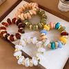 Ice Jade Acrylic Elastic Bracelet with Irregular Design - Chic and Elegant Accessory for Women