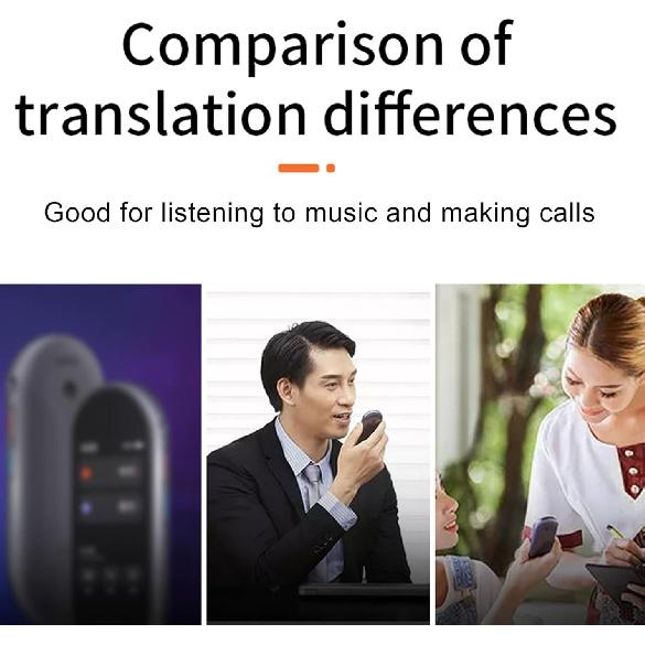 Zunate Y113 Earbuds Language Translator, Supports 114 Languages 3 Translation Modes, Voice Language Translator with Bluetooth, for Business