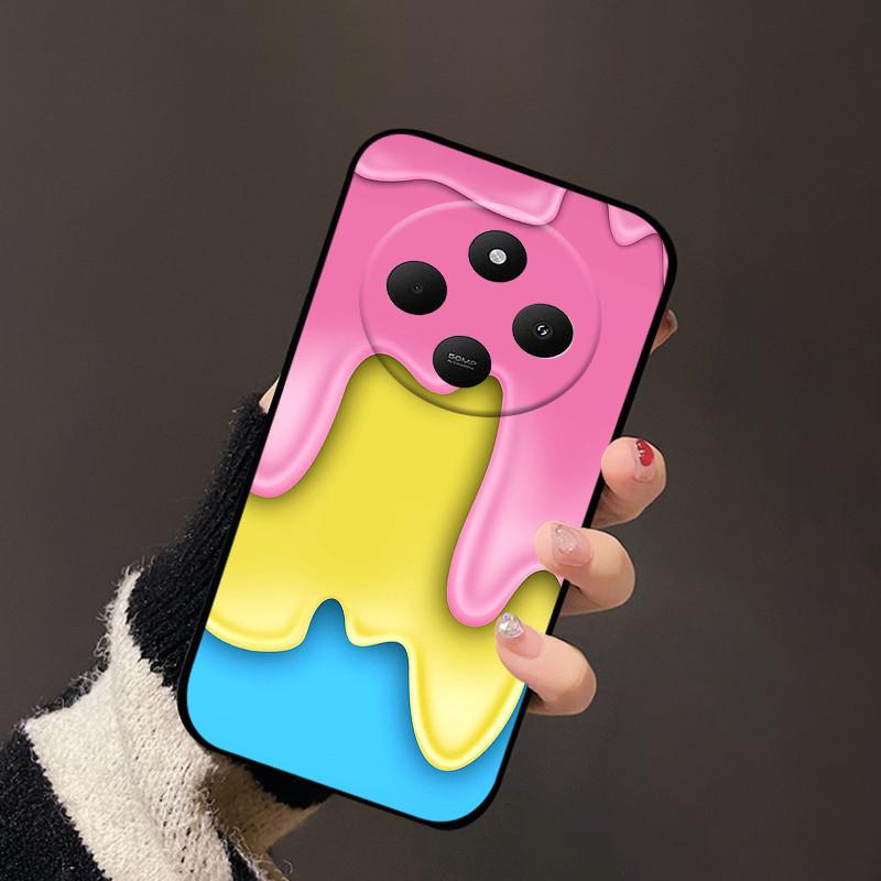 Für Redmi 14C 4G Weiche Hülle 14R Stilvolle Cartoon-Bemalte TPU-Silikon-Handyhülle Für Xiaomi Poco C75 4G 5G Stoßfeste Coque Hüllen