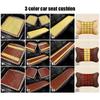 Summer Cool Bamboo Cushion Car Seat Cover Natural Bamboo   Square Mat Single Piece Massage Breathable Environmental Waterproof