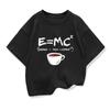 Summer Boys T-shirt  Casual Funny Energy=Milk+Coffee Print Men Cool Loose O-neck Tops For Baby Kids Short Sleeve Male Tees