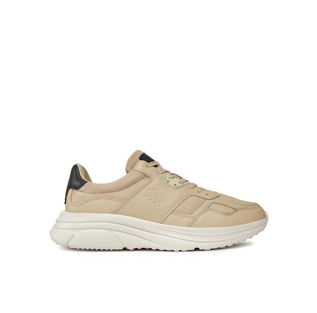 

Мужские кроссовки Tommy Hilfiger Modern runner premium lth fm0fm04879 бежевые 44