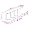 Under Desk Cable Management Tray 2 Pcs Anthracite