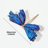 1Pcs Natural Electroplated Blue Black Tourmaline Crystal Brooch | Handmade Healing Energy Stone, Diy Decor, Perfect Mother'S Day