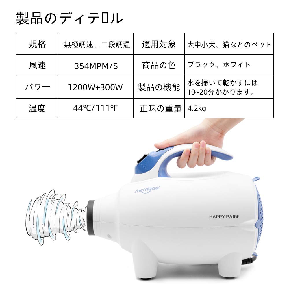 High Speed Professional Grooming Hair Dryer Blower for Cats and Dogs (PBD-701H)