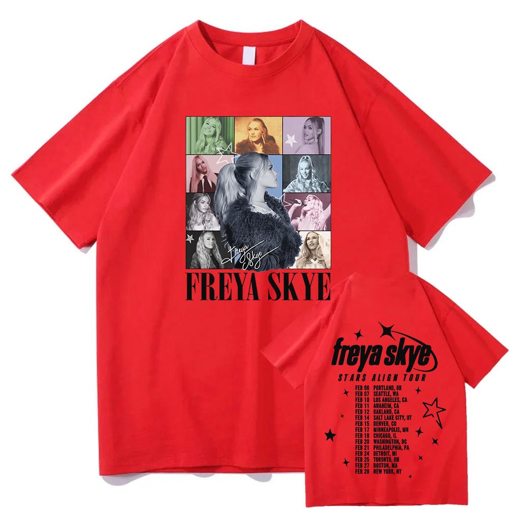 

Freya Skye Printed Tshirt A Unisex Shortsleeved Printed GarUnisext Breathable Cotton Tshirt for Enjoying Street Style Music 2XL