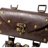 Vintage Renaissances Costume Accessories Set with Faux Leather Belt and Belt Bag Pouch with 4Pcs Cork Potion Vials