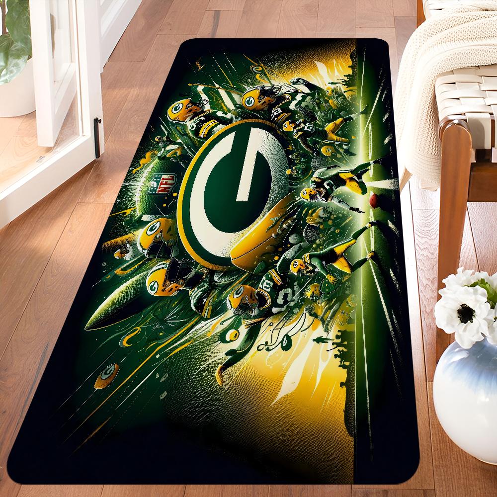 

Зелёный Бэй Пэкерс Комнатные коврики Противоскользящие Впитывающие воду Длинный коврик-подушка Коврик для спальни Бытовые ковры 60*90cm