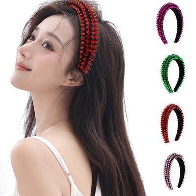 Elegant Haaraccessoire Antislip Hoofdband met Studs voor Concerten en Homecoming Feesten