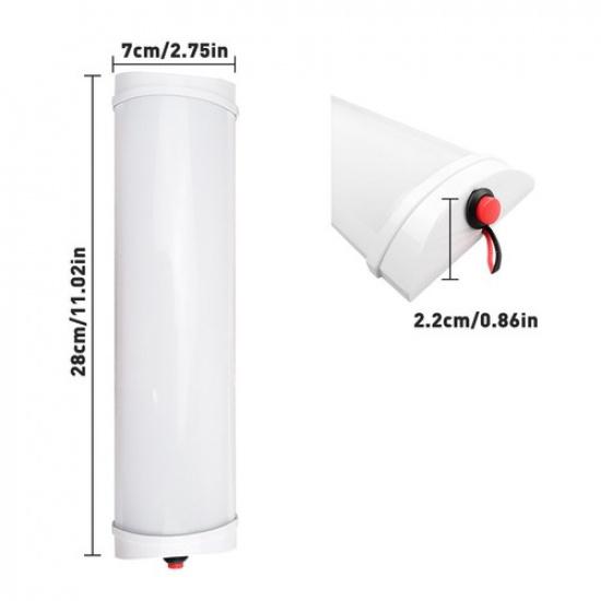 2x 12V-24V LED RV Trailer Caravan Boat Interior Ceiling Light Dome 6000K Lamp