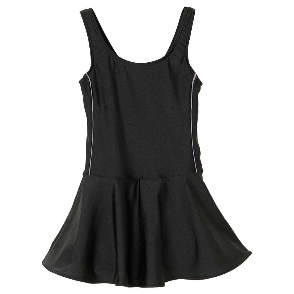 

swimsuit ZS020 for girls with side lilac [Catherine Cottage] One-piece lines, [LIL2JJ]