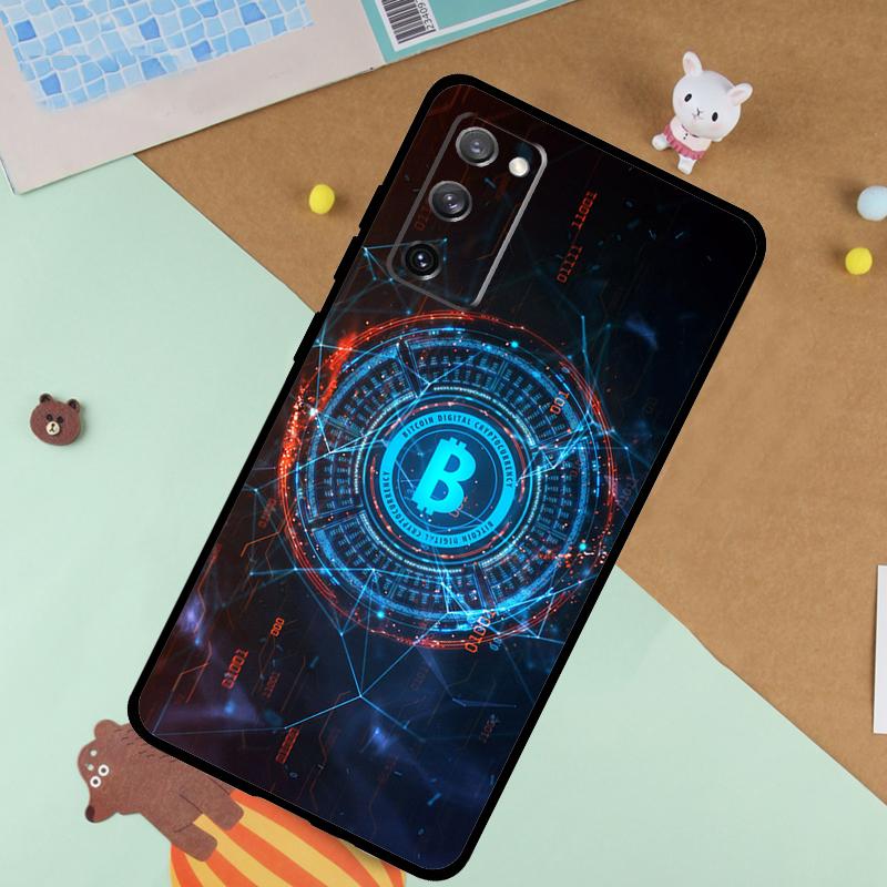 

Bitcoin Soft Case For Samsung Galaxy S24 Ultra S9 S10 S20 S22 S21 Plus S23 FE S25 Ultra Funda Cover Galaxy S24 Plus