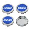4 SZTUKI 64 MM Śr. Zewn. / 62 MM Śr. Wewn. Kołpaki Felg RAYS VOLK VR GRAM Logo Kołpak Środkowy Koła Pokrywa Koła Kołpaki Piasty Samochód Sportowy Akcesoria do Opon